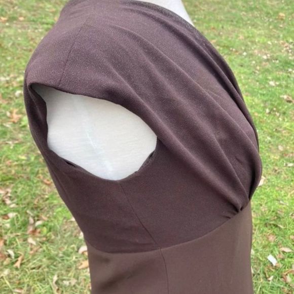 EVAN PICONE BROWN COCKTAIL DRESS WOMENS 6 - Picture 3 of 10